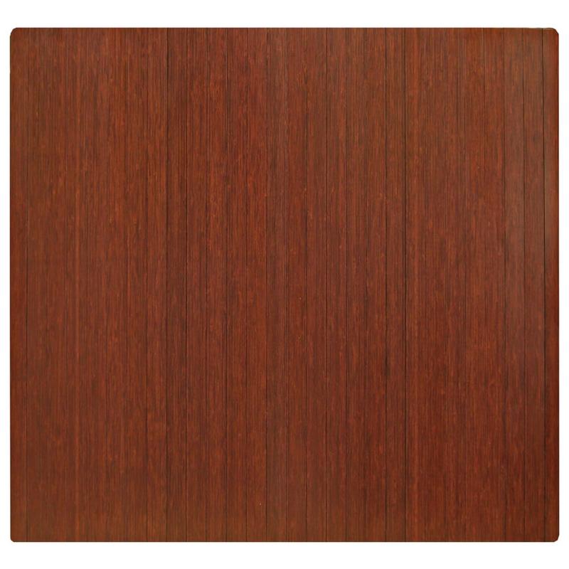 Anji Mountain Bamboo Roll-Up Chair Mat, 48in x 52in, 1/4in-Thick, Dark Cherry MPN:AMB24013