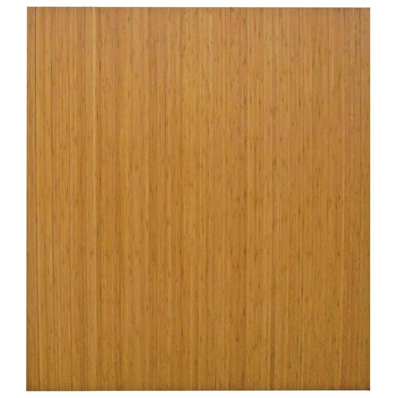Anji Mountain Bamboo Roll-Up Chair Mat, 48in x 42in, 1/4in-Thick, Natural MPN:AMB24034