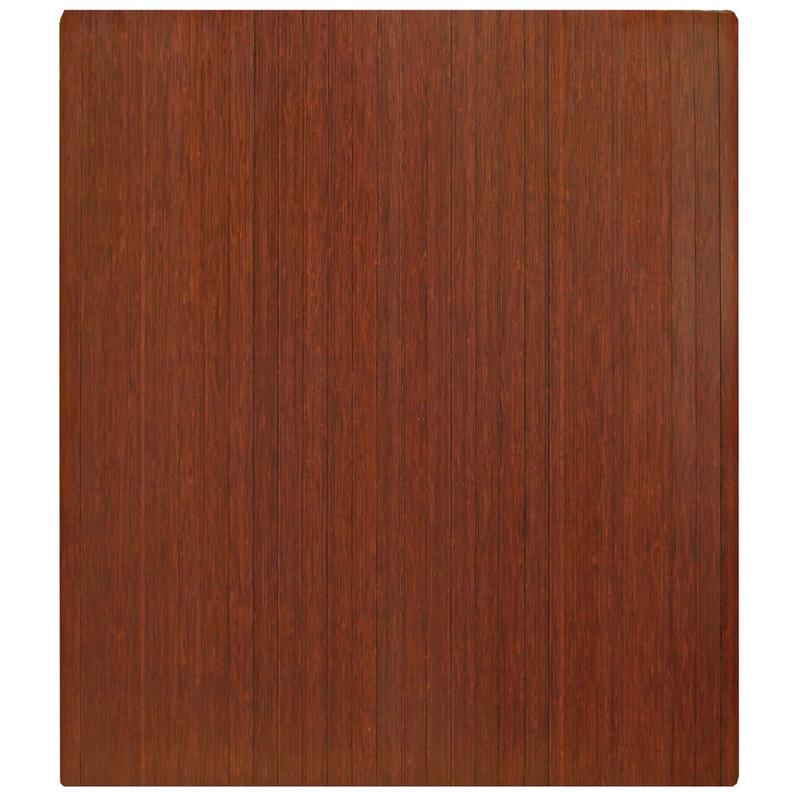 Anji Mountain Bamboo Roll-Up Chair Mat, 48in x 42in, 1/4in-Thick, Dark Cherry MPN:AMB24035