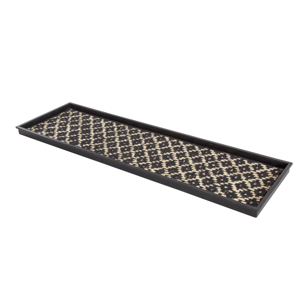 Anji Mountain 4-Pair Rubber Boot Tray, Black/Ivory MPN:AMB0BT4F-005
