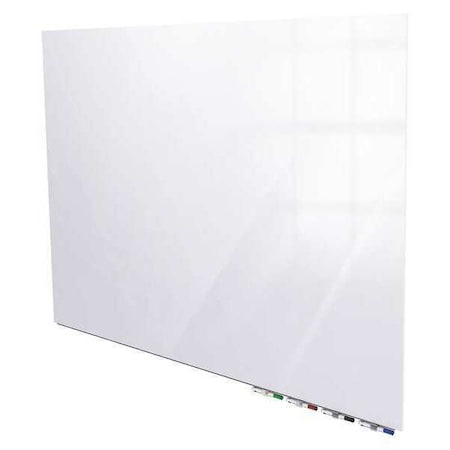 Dry Erase Board, Glass, 48 in, 96 in, No Frame Frame, White, Gloss MPN:ARIASM48WH