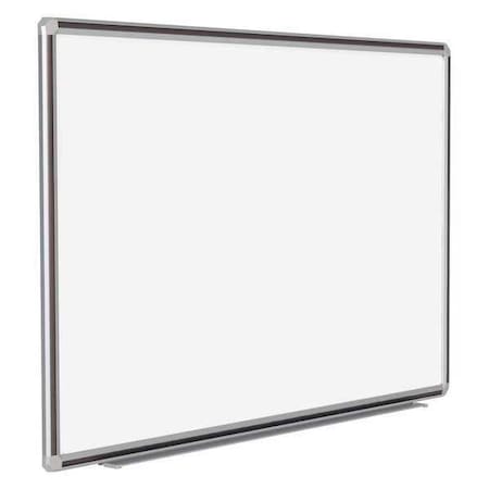 Dry Erase Board, Porcelain, 48 in, 72 in, Aluminum Frame, White, Matte MPN:DFMBK46