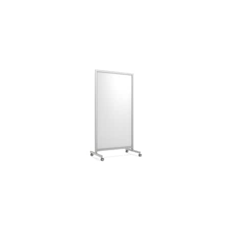 EZ Mobile Porcelain Whiteboard, Aluminum Frame, Magnetic, 75''H x 38''W MPN:EZ6MA7538