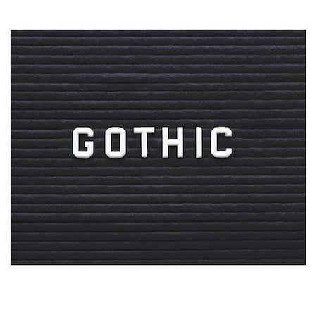 Letters, Numbers and Symbols Set, Gothic MPN:LG34