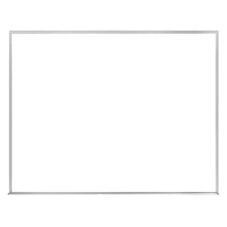 Dry Erase Board, Plastic, 24 in, 36 in, Aluminum Frame, White, Gloss MPN:M2-23-1