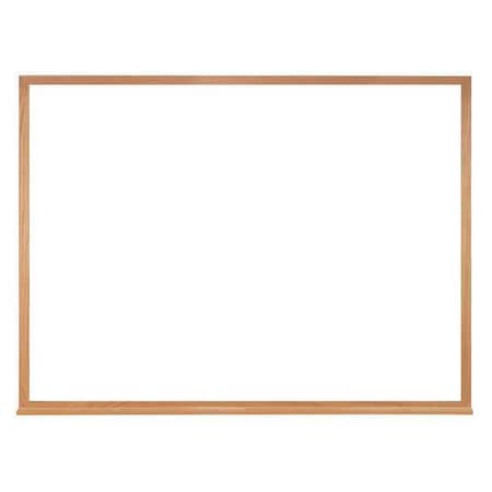 Dry Erase Board, Plastic, 36 in, 46 1/2 in, Aluminum Frame, White, Gloss MPN:M2W-34-1