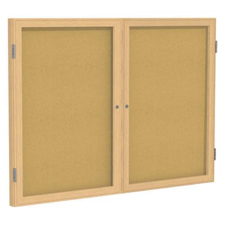 Enclosed Cork Bulletin Board 36x48