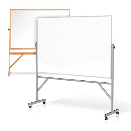 Combination Board, 78 1/8 in, 77 1/4 in, Wood Frame, White/Natural MPN:RMK46