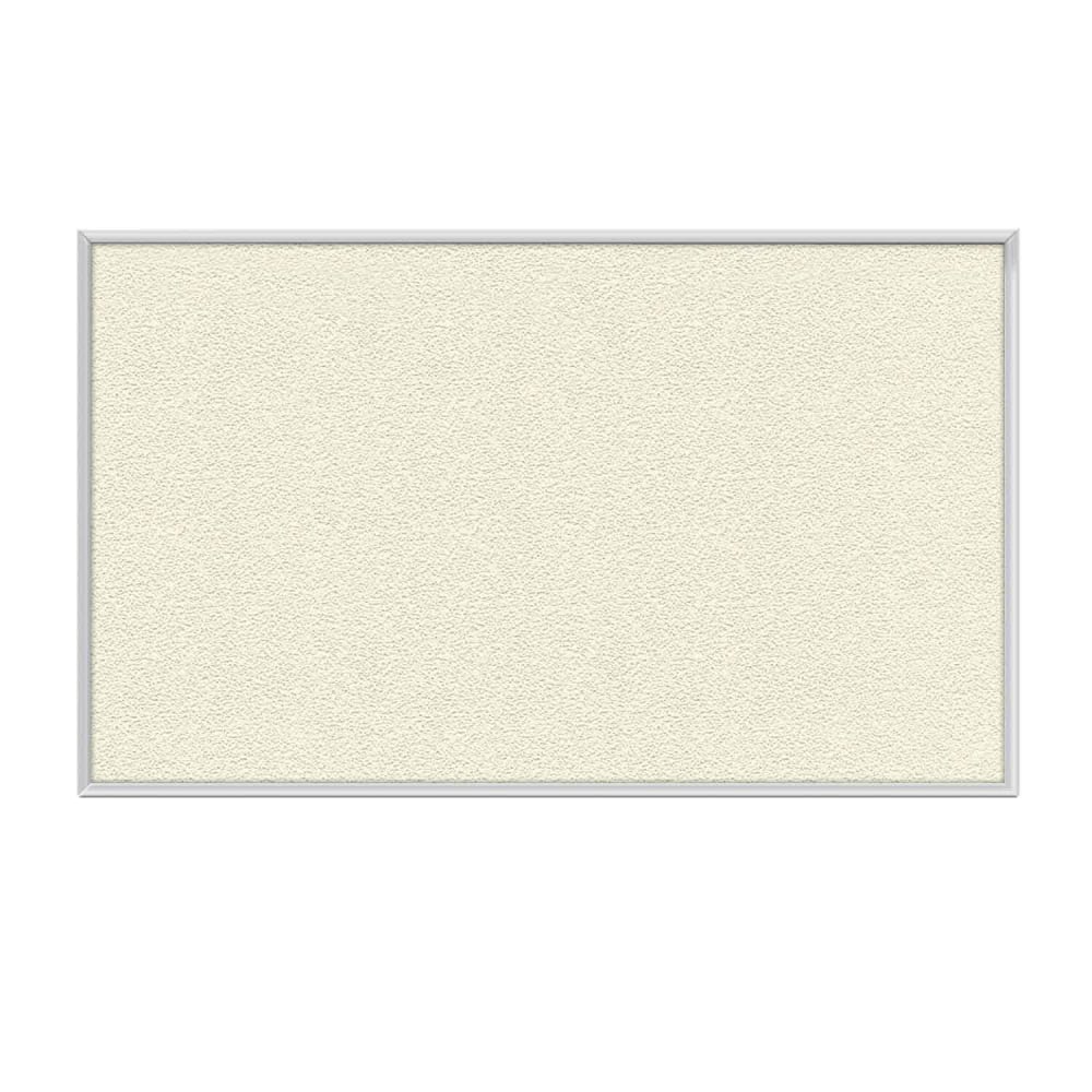 Ghent Aluminum Frame Vinyl Bulletin Board, 24in x 24in, Ivory, Satin Frame MPN:1623-185