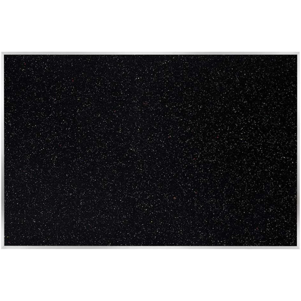 Ghent Recycled Bulletin Board, 48-1/2in x 87-15/16in, 90% Recycled, Confetti, Satin Aluminum Frame MPN:ATR47-CF