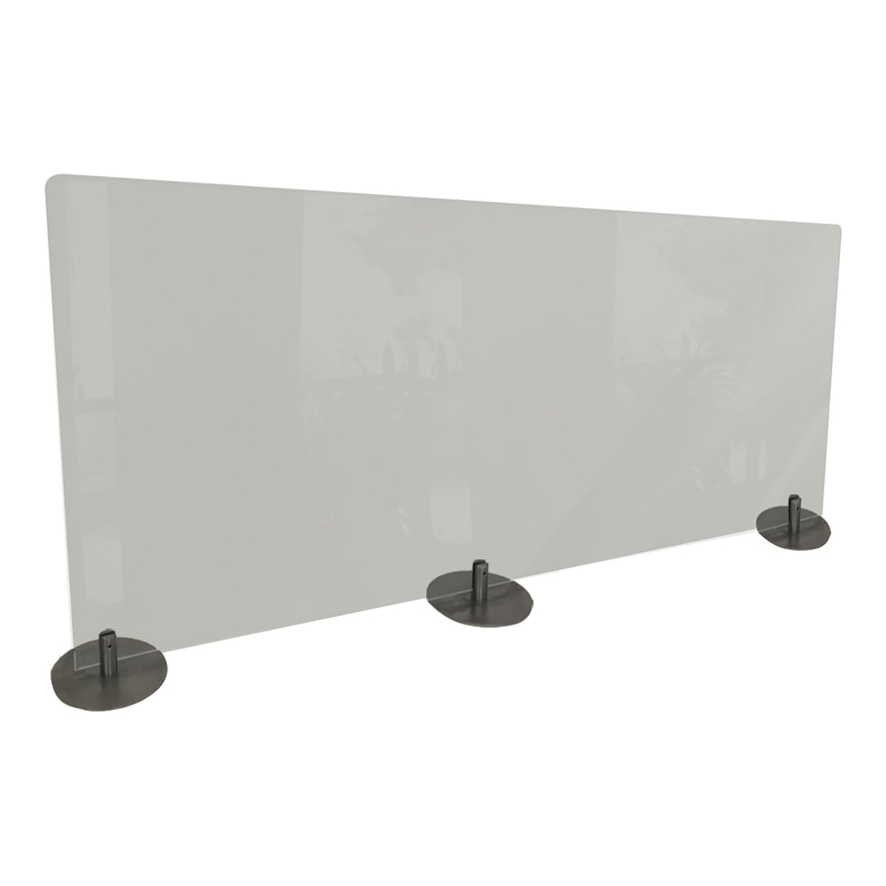 Ghent Desktop Protection Screen, Freestanding, 24in x 59in, Frosted MPN:DPSF2459-F