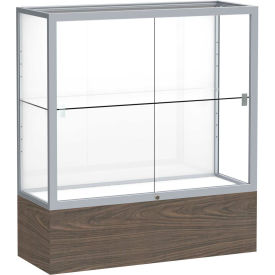 Reliant Counter Case White Back Satin Frame Walnut Vinyl Base 36