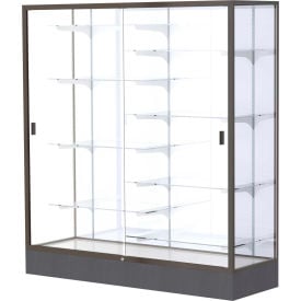 Colossus Floor Case White Back Dark Bronze Frame 60