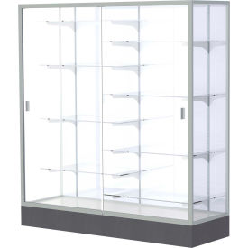 Colossus Floor Case White Back Satin Frame 60
