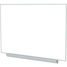 Ghent 4' x 12' Whiteboard - White Porcelain Surface - Silver Frame A2M412