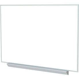 Ghent® M1 Porcelain Magnetic Whiteboard with Aluminum Frame & Box Tray 84