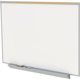 Ghent® M1 Porcelain Magnetic Whiteboard with Aluminum Frame Box Tray & 1