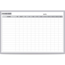 Ghent In/Out Graphic Whiteboard - Magnetic Steel Surface - 4' x 6' - Silver Frame GRPM301E-46