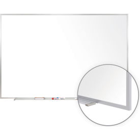 Ghent 4' x 10' Whiteboard - Porcelain - Aluminum Frame - Includes Marker/Eraser M1-410-4