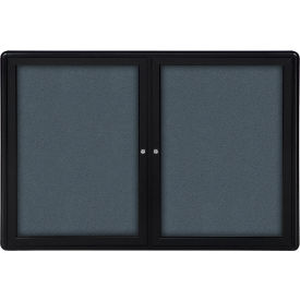 Ghent Ovation Enclosed Bulletin Board 2 Door 60