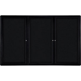 Ghent Ovation Enclosed Bulletin Board 3 Door 72
