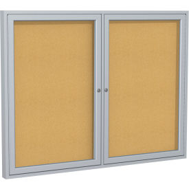 Ghent Enclosed Bulletin Board 2 Door 60