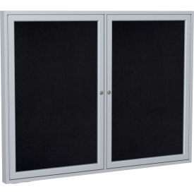 Ghent Enclosed Bulletin Board 2 Door 60