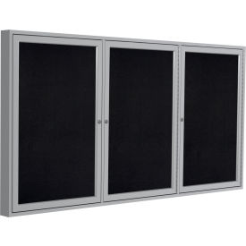 Ghent Enclosed Bulletin Board 3 Door 72