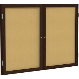 Ghent Enclosed Bulletin Board 2 Door 60
