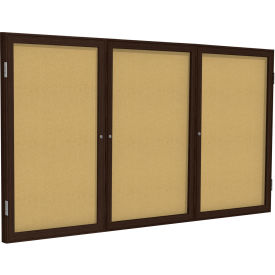 Ghent Enclosed Bulletin Board 3 Door 96