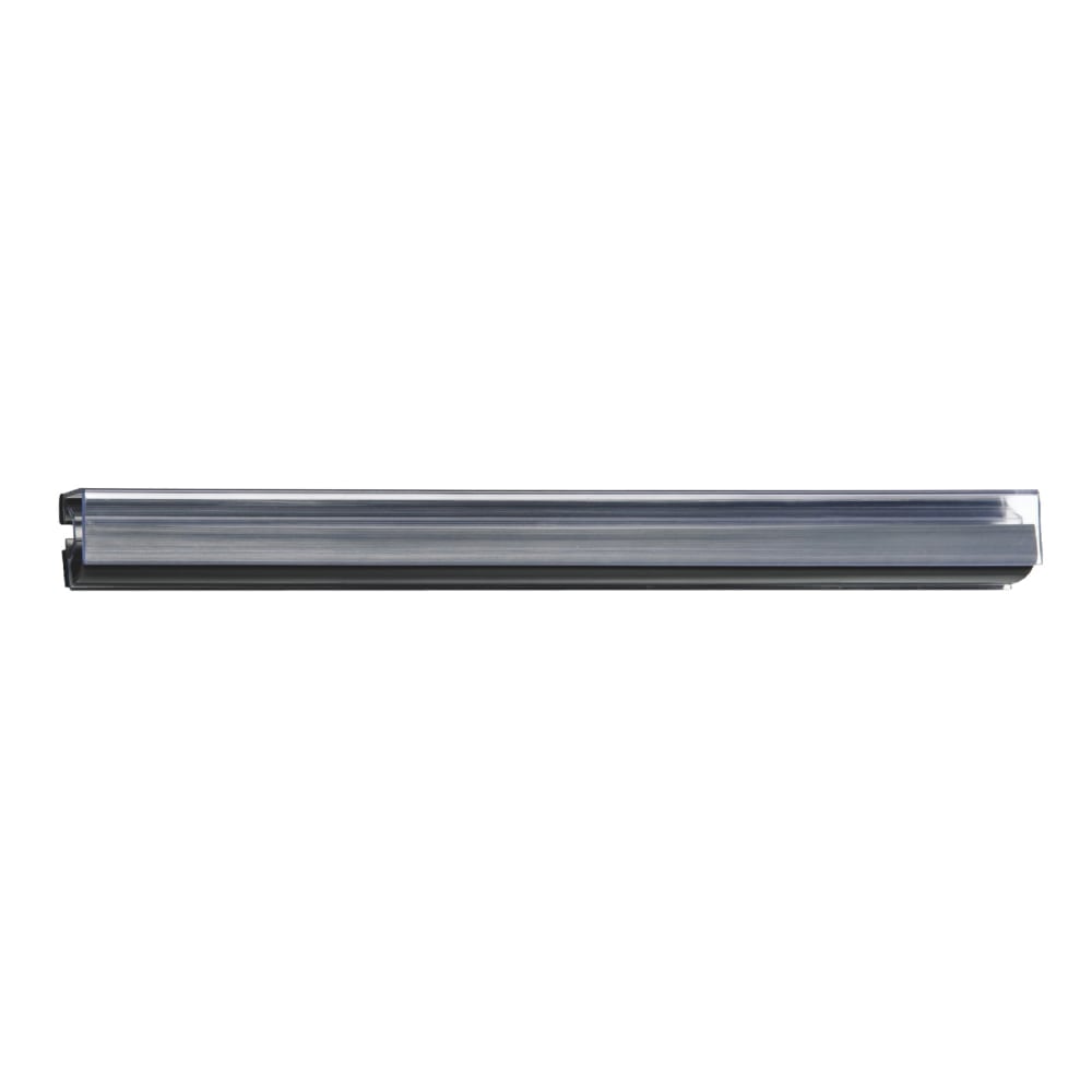 Ghent 12in Hold-Up Display Rails, Clear/Gray, Carton Of 12 Rails MPN:H12-12