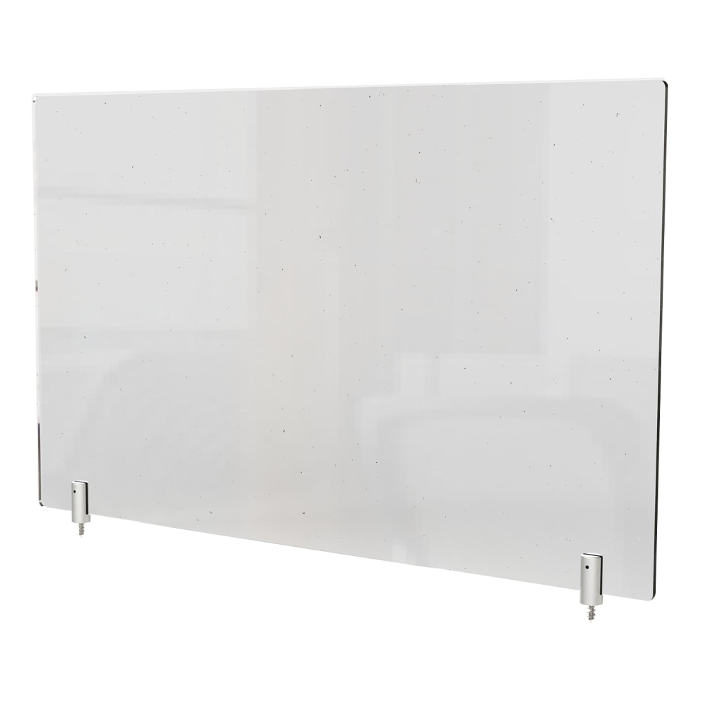 Ghent Partition Extender, With Screws, 18inH x 42inW x 13/16inD, Clear MPN:PEC1842-H