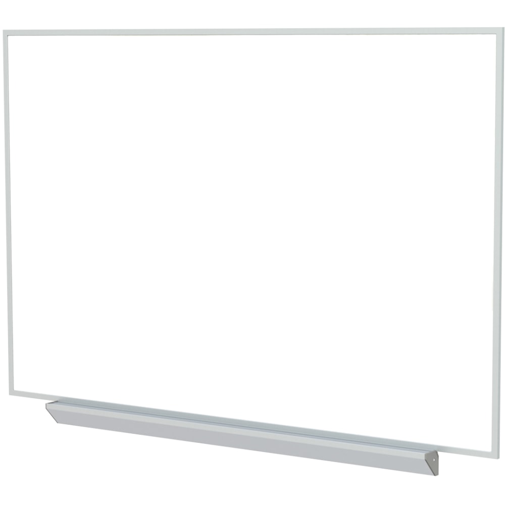 Ghent M1 Porcelain Magnetic Whiteboard, 51-1/4in x 87-15/16in, White, Satin Aluminum Frame MPN:A2M47