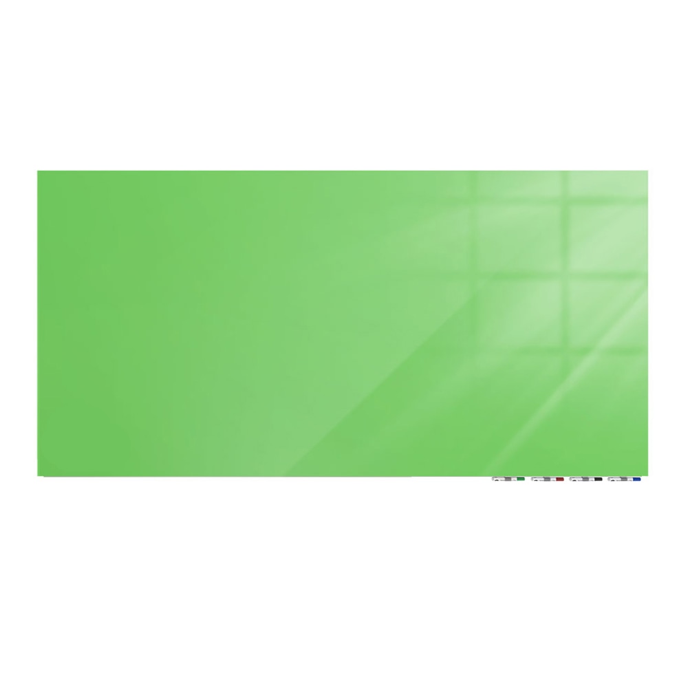 Ghent Aria Low Profile Magnetic Dry-Erase Whiteboard, Glass, 24in x 36in, Green MPN:ARIASM23GN