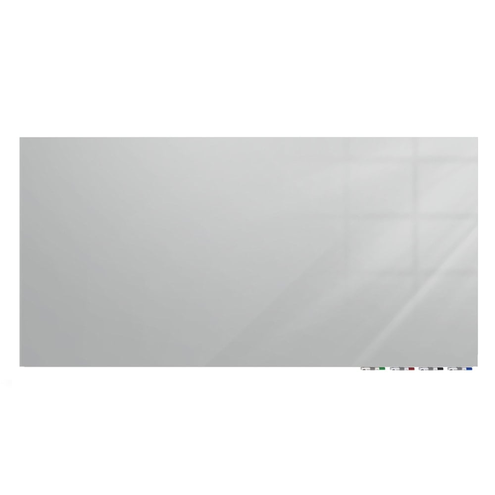Ghent Aria Low Profile Magnetic Dry-Erase Whiteboard, Glass, 36in x 48in, Gray MPN:ARIASM34GY