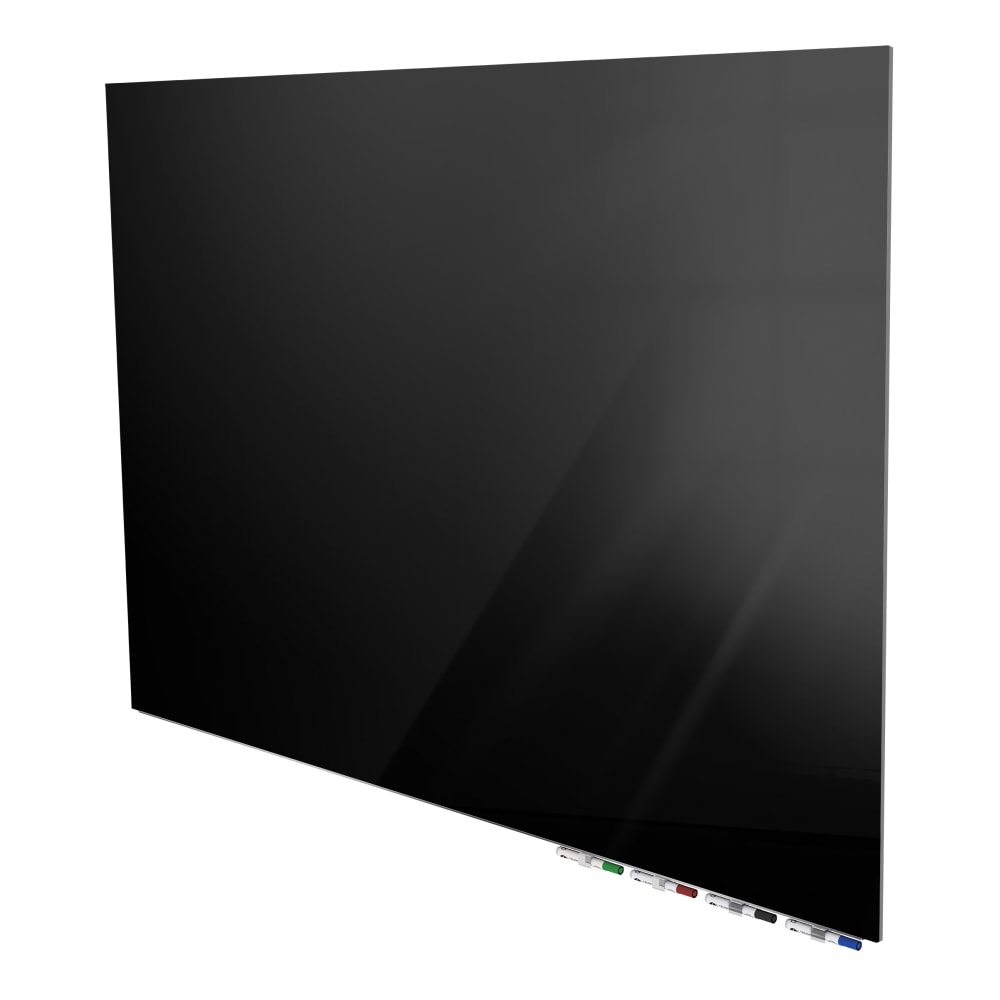 Ghent Aria Low Profile Glassboard, Magnetic, 48inH x 72inW, Black MPN:ARIASM46BK