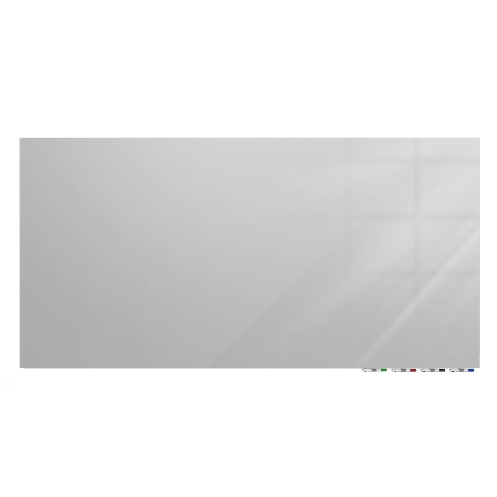 Ghent Aria Low Profile Magnetic Dry-Erase Whiteboard, Glass, 48in x 96in, Gray MPN:ARIASM48GY