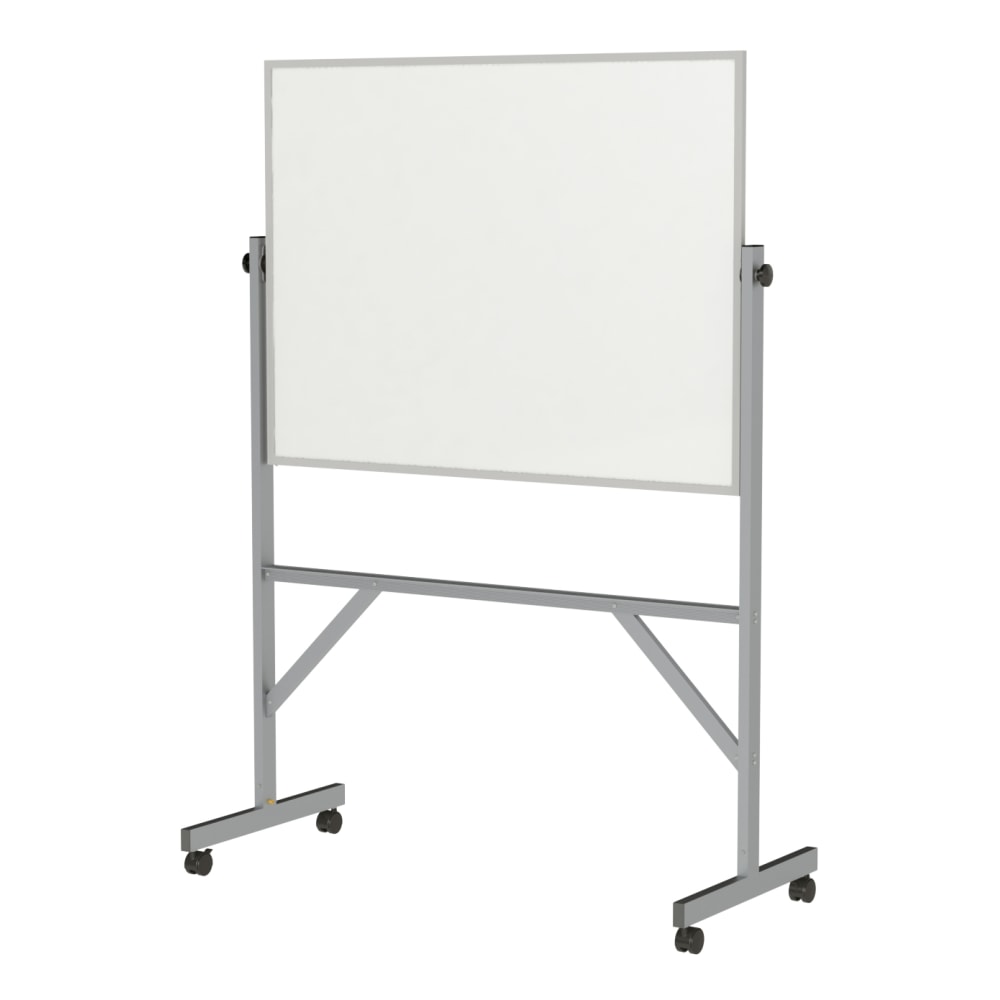 Ghent Reversible Magnetic Dry-Erase Whiteboard, 72in x 53in, Aluminum Frame With Silver Finish MPN:ARM1M134