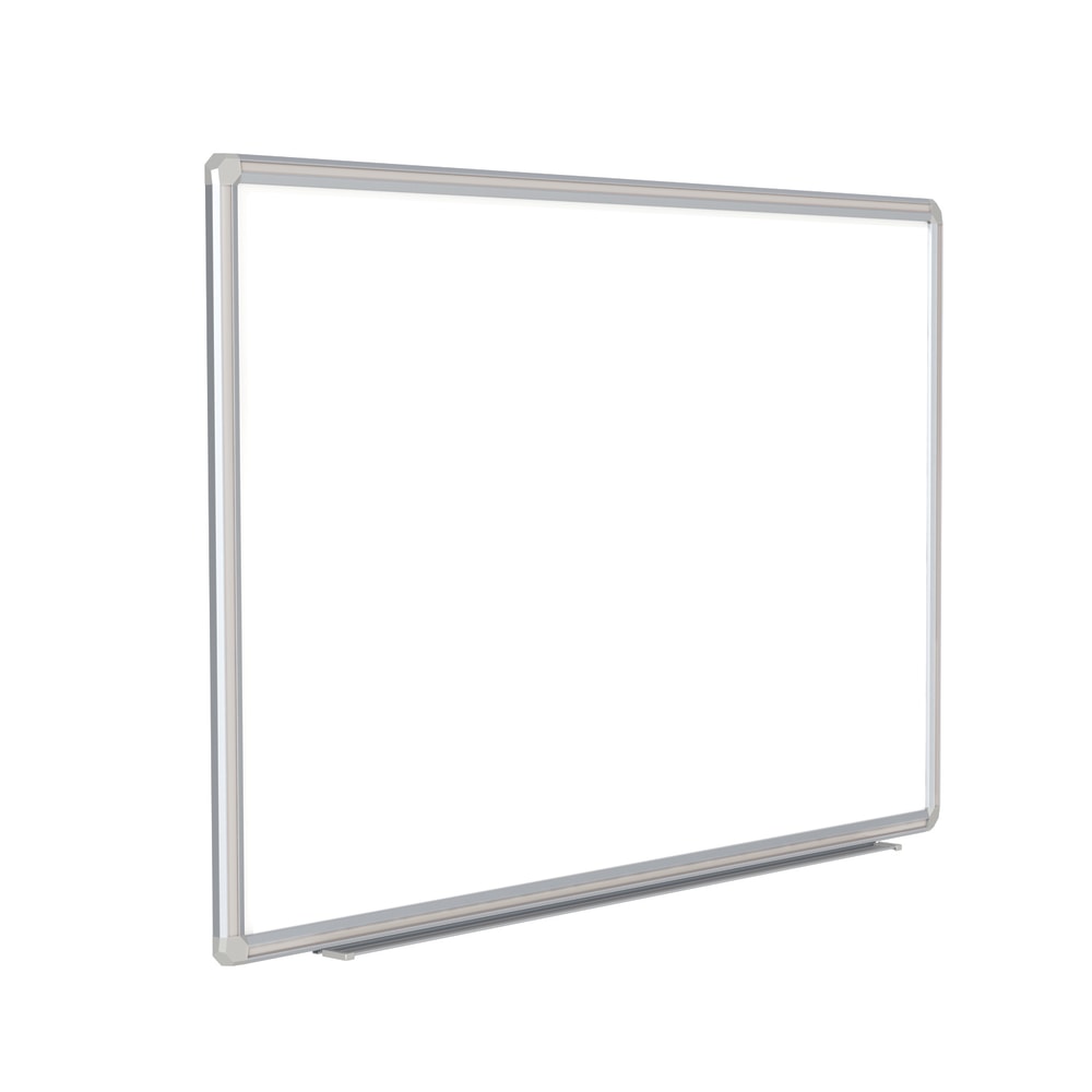 Ghent DecoAurora Magnetic Dry-Erase Whiteboard, Porcelain, 48in x 96in, White, Black Aluminum Frame MPN:DFMBK48