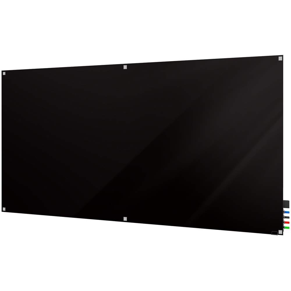 Ghent Harmony Magnetic Glass Dry-Erase Board, 48in x 60in, Black MPN:HMYSM45BK