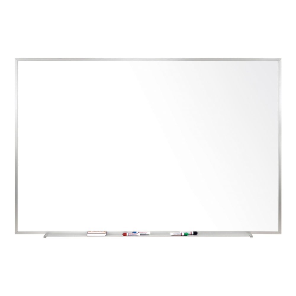 Ghent Magnetic Porcelain Dry-Erase Whiteboard, 48in x 60in, Aluminum Frame With Silver Finish MPN:M1-45-4