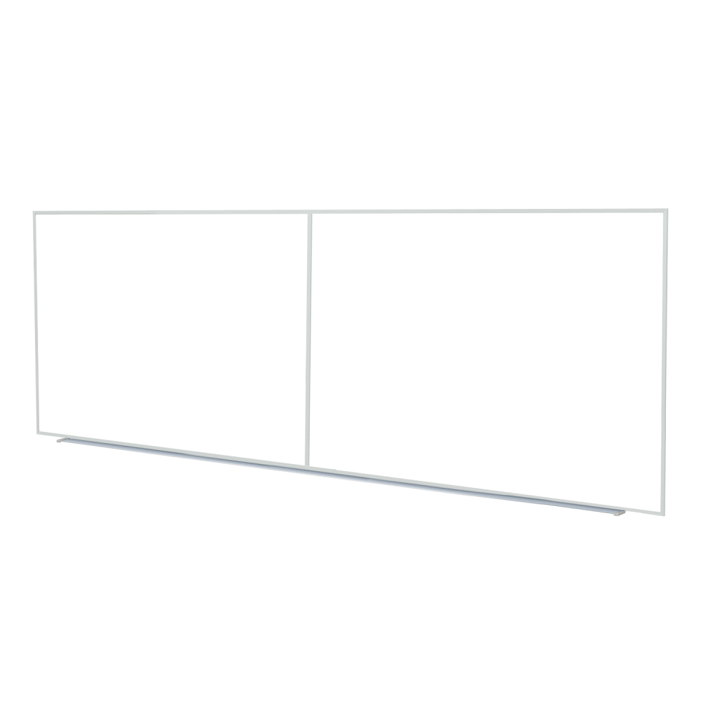 Ghent M2 Non-Magnetic Dry-Erase Whiteboard, 48-5/8in x 120-5/8in, Satin Aluminum Frame MPN:M2-410-4