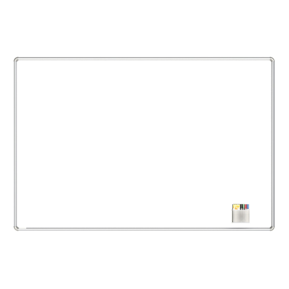 Ghent Nexus Magnetic Dry-Erase Whiteboard, 48in x 72in, Aluminum Frame With Satin Silver Finish MPN:NEX146WMB