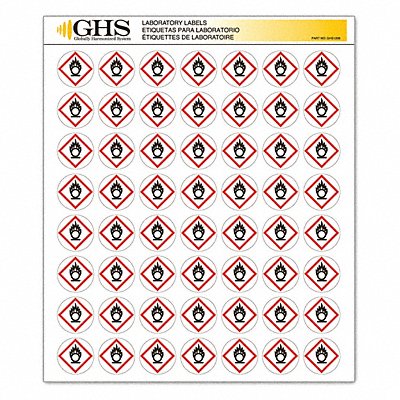 Label Gloss Flame Over Circle PK1120 MPN:GHS1208