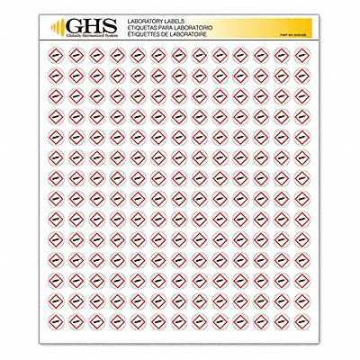 Label Gas Cylinder Gloss Paper PK1820 MPN:GHS1226