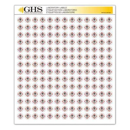 GHSLabel, 1/2inH, 1/2inW, Paper, PK1820 MPN:GHS1225
