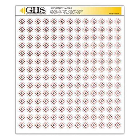 GHSLabel, 1/2inH, 1/2inW, Paper, PK1820 MPN:GHS1232