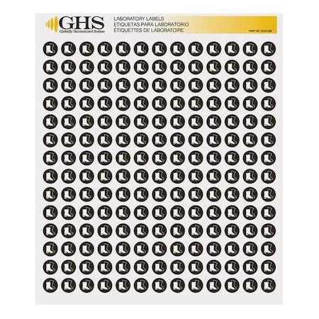 GHSLabel, 1/2inH, 1/2inW, Paper, PK1820 MPN:GHS1238