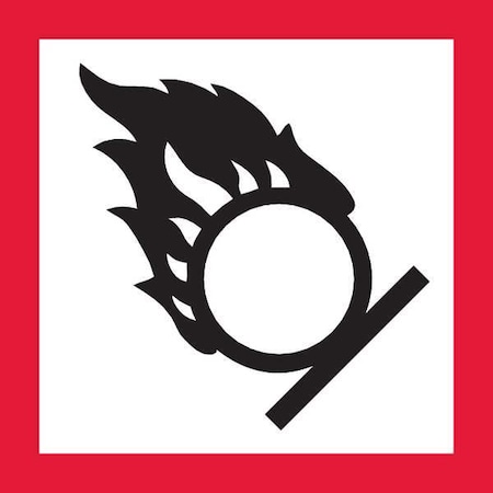 Pictogram Sign, Black/Red, Vinyl MPN:GHS1266
