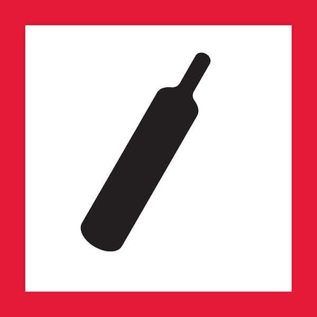Pictogram, Black/Red, Self Adhesive Vinyl, GHS1267 MPN:GHS1267